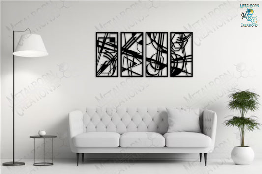 Abstract Geometric Art Panels