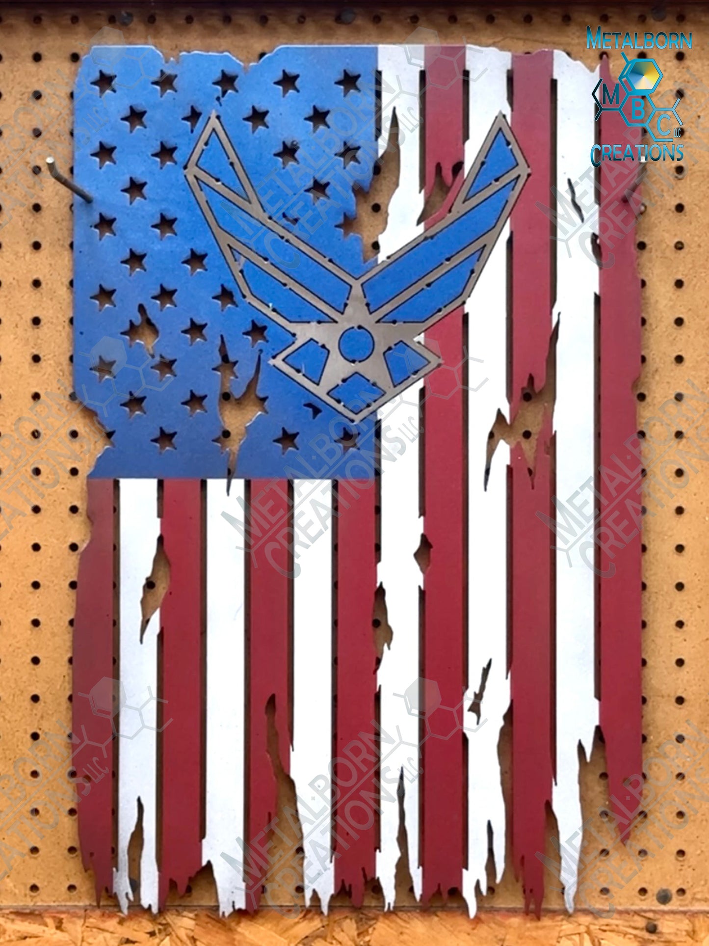 MBC Battle-torn American Flag – Service Emblem Series