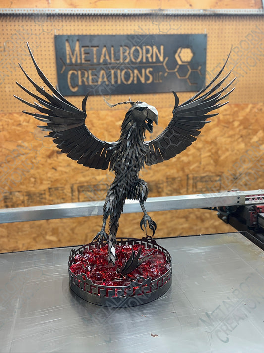 Metalborn Phoenix Sculpture